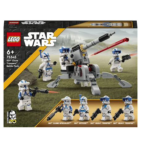 Lego star wars - pack de combat des clone troopers de la 501ème légion - 75345 Multicolore 1 - vertbaudet enfant 