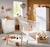 Armoire bébé 2 portes - basic Blanc+Blanc/gris+Blanc/rose 4 - vertbaudet enfant 