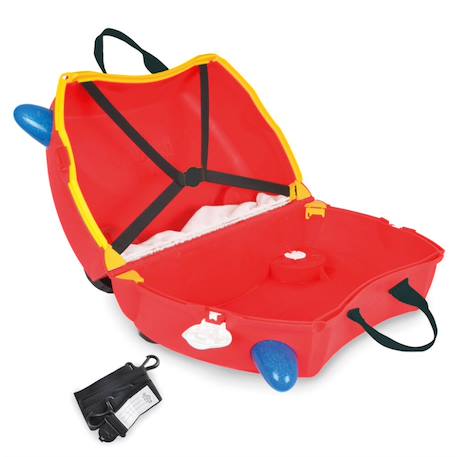 Valise Trunki ride on - Bagage cabine - Pompier Red 5 - vertbaudet enfant 