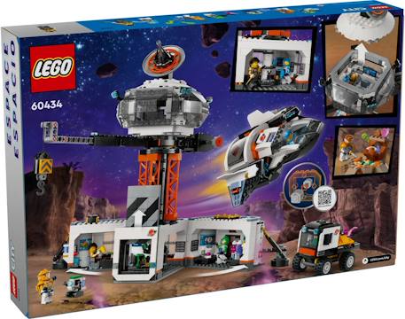 Lego city - la station spatiale et la base de lancement de fusées - 60434 Multicolore 2 - vertbaudet enfant 