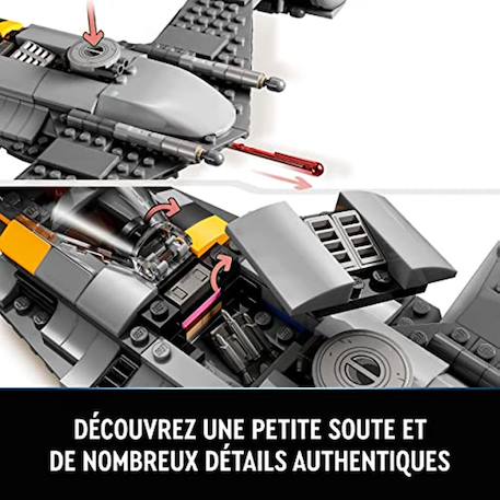 Lego star wars - le chasseur n-1 du mandalorien - 75325 Multicolore 6 - vertbaudet enfant 