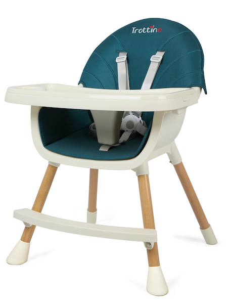 Chaise haute évolutive design esprit bois lorentz Cobalt 2 - vertbaudet enfant 