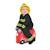 Valise Trunki ride on - Bagage cabine - Pompier Red 2 - vertbaudet enfant 