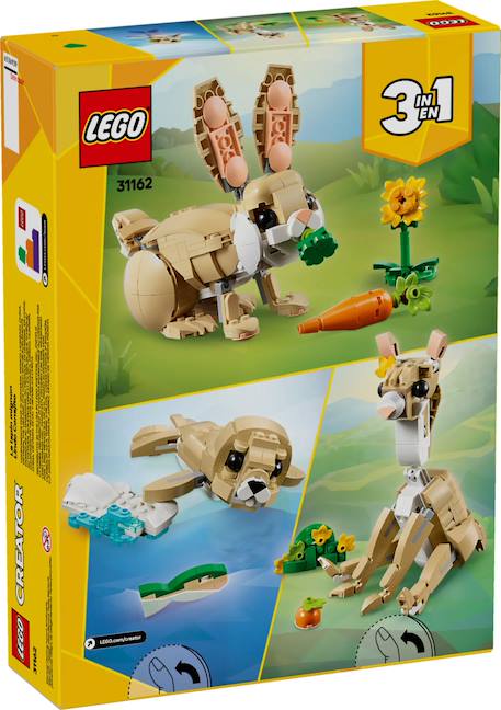 Lego creator - l'adorable lapin - 31162 Multicolore 2 - vertbaudet enfant 