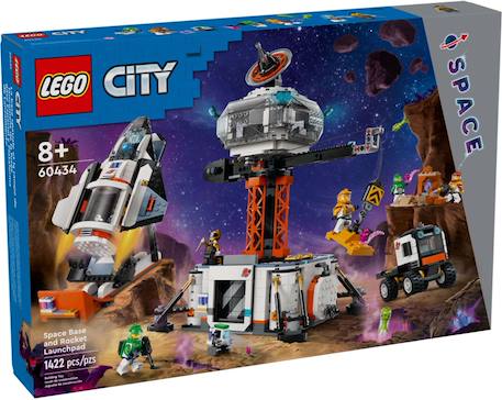 Lego city - la station spatiale et la base de lancement de fusées - 60434 Multicolore 1 - vertbaudet enfant 