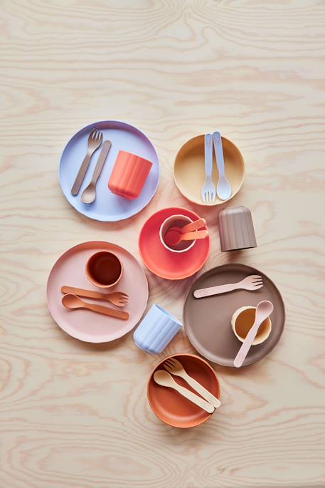 Tasse Bleu+Marron+Rose 12 - vertbaudet enfant 