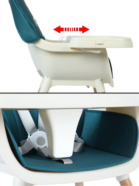Chaise haute évolutive design esprit bois lorentz Cobalt 3 - vertbaudet enfant 