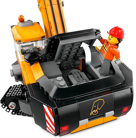 Lego city - la pelleteuse de chantier jaune - 60420 Multicolore 6 - vertbaudet enfant 