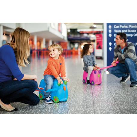 Valise Trunki ride on - Bagage cabine - bleu Blue 6 - vertbaudet enfant 