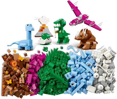 Lego classic - les dinosaures créatifs - 11041 Multicolore 4 - vertbaudet enfant 
