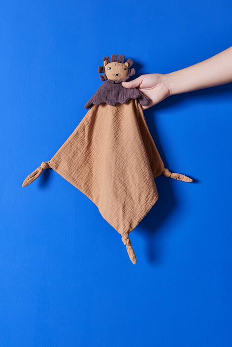 Doudou en coton biologique Marron 2 - vertbaudet enfant 