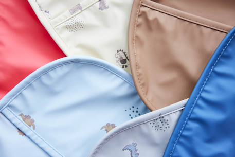 Bavoir en polyester recyclé Rouge 3 - vertbaudet enfant 