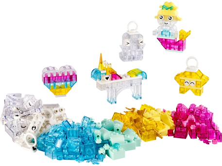 Lego classic - la boîte de briques transparentes magiques - 11040 Multicolore 3 - vertbaudet enfant 