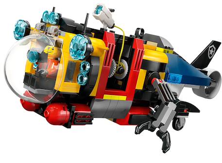 Lego city - hélicoptère, camion de pompiers et sous-marin modulable - 60462 Multicolore 6 - vertbaudet enfant 