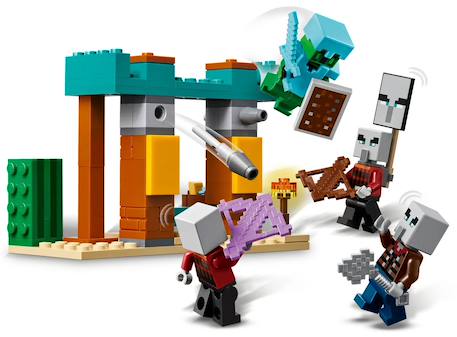 Lego minecraft - la patrouille d'illageois du désert - 21267 Multicolore 5 - vertbaudet enfant 
