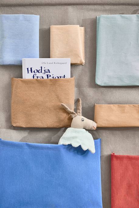 Rangement mural en polyester Bleu+Rose 2 - vertbaudet enfant 