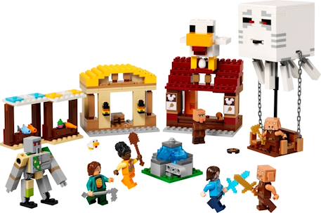Lego minecraft - les ghasts à l'attaque du village - 21273 Multicolore 3 - vertbaudet enfant 