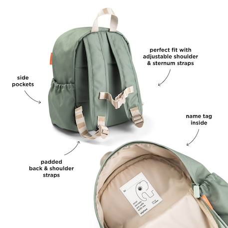 Sac à dos enfant playground vert Vert 5 - vertbaudet enfant 