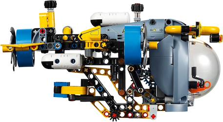 Lego technic - le sous-marin de recherche en haute mer - 42201 Multicolore 4 - vertbaudet enfant 