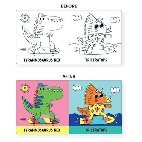Livre de bain - dinosaures Multicolor 5 - vertbaudet enfant 