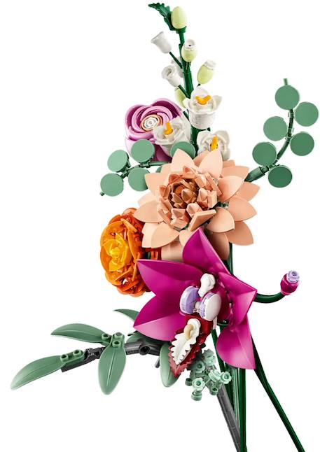 Lego botanicals - lego icons - le joli bouquet de fleurs roses - 10342 Multicolore 5 - vertbaudet enfant 