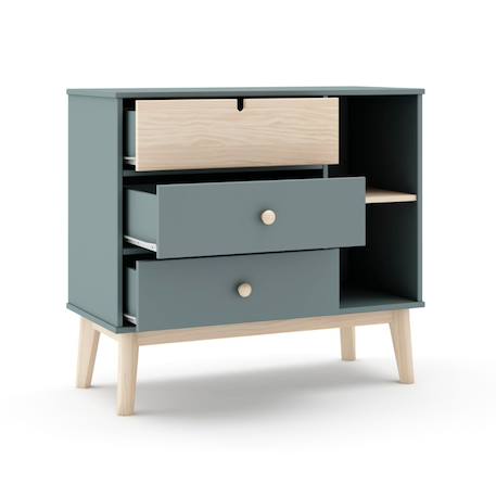 Commode estefania Blanc+Vert 11 - vertbaudet enfant 