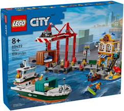 Jouet-Jeux d'imagination-Lego city - le port et le navire marchand - 60422