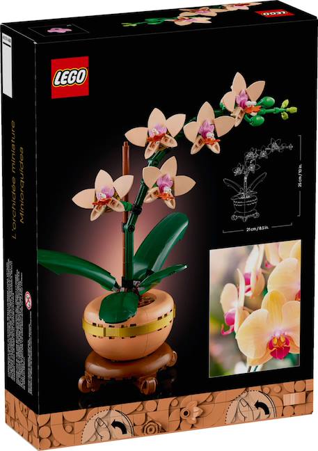 Lego botanicals - lego icons - l'orchidée miniature - 10343 Multicolore 2 - vertbaudet enfant 