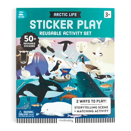 Autocollants réutilisables - animaux polaires Multicolor 1 - vertbaudet enfant 