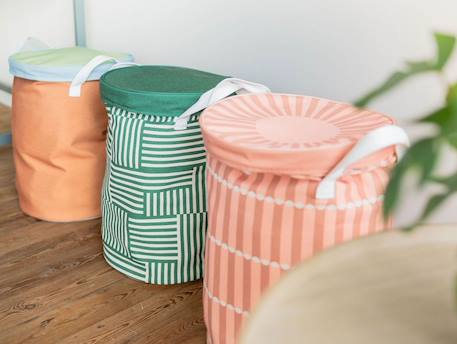 Tapis de jeu & panier à jouets- zoo Orange naturel, vert et bleu+Rose+Vert & couleur naturelle 10 - vertbaudet enfant 