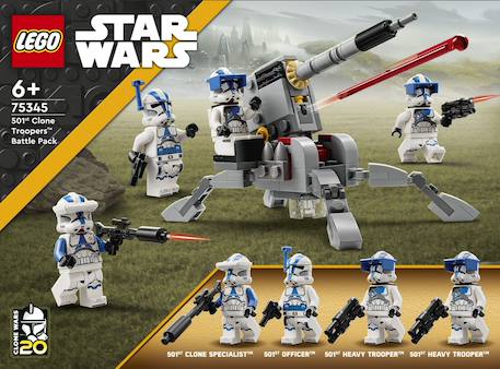 Lego star wars - pack de combat des clone troopers de la 501ème légion - 75345 Multicolore 4 - vertbaudet enfant 