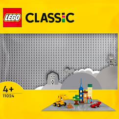 Jouet-Jeux d'imagination-Lego 11024 - la plaque de construction grise
