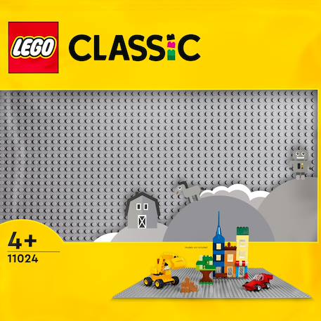 Lego 11024 - la plaque de construction grise Multicolore 1 - vertbaudet enfant 