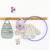 Bavoir en silicone - tiny team chat Rose 3 - vertbaudet enfant 