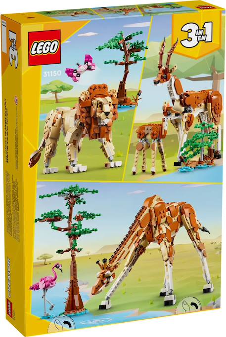 Lego creator - les animaux sauvages du safari - 31150 Multicolore 2 - vertbaudet enfant 