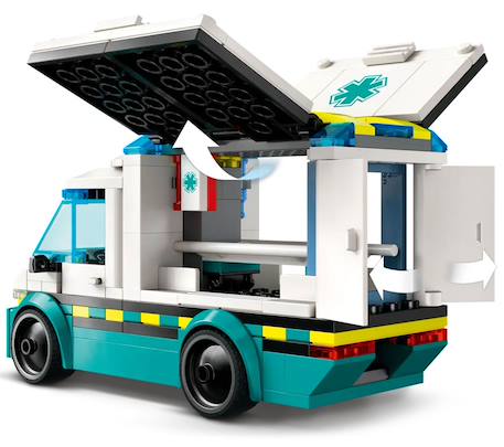 Lego city - l'ambulance de secours - 60451 Multicolore 6 - vertbaudet enfant 