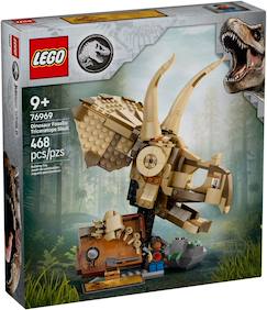 Jouet-Jeux d'imagination-Lego jurassic world - les fossiles de dinosaures : le crâne du tricératops - 76969