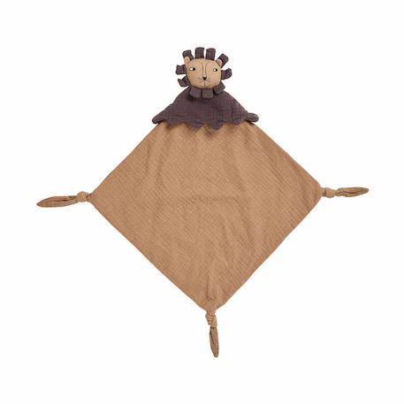 Doudou en coton biologique Marron 1 - vertbaudet enfant 