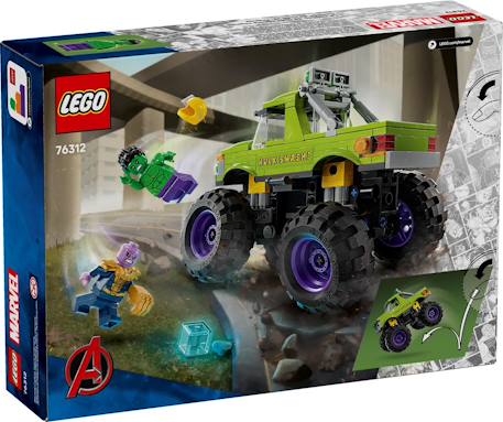 Lego marvel - le tout-terrain de hulk contre thanos - 76312 Multicolore 2 - vertbaudet enfant 