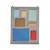 Rangement mural en polyester Bleu+Rose 1 - vertbaudet enfant 