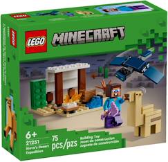 Jouet-Jeux d'imagination-Lego minecraft - l'expédition de steve dans le désert - 21251