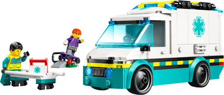 Lego city - l'ambulance de secours - 60451 Multicolore 3 - vertbaudet enfant 