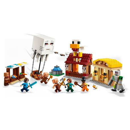 Lego minecraft - les ghasts à l'attaque du village - 21273 Multicolore 4 - vertbaudet enfant 