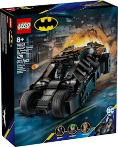 Jouet-Jeux d'imagination-Lego dc comics - la batmobile tumbler de batman contre double-face et le joker - 76303
