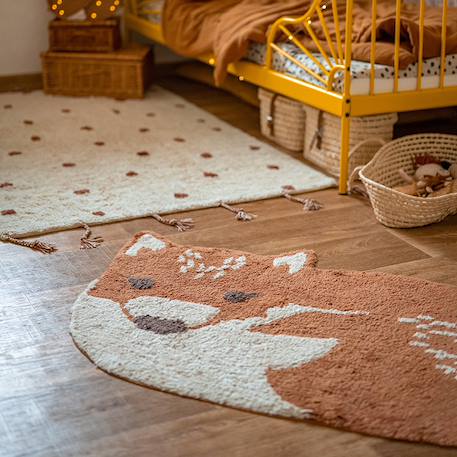Tapis chambre enfant coton lavable little wolf Multicolore 3 - vertbaudet enfant 