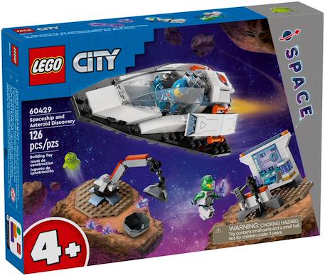Lego city - le vaisseau et la découverte de l'astéroïde - 60429 Multicolore 1 - vertbaudet enfant 