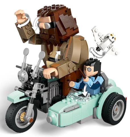 Lego harry potter - la balade en moto de hagrid et harry - 76443 Multicolore 4 - vertbaudet enfant 
