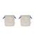 Ensemble de 2 paniers de rangement moyens en polyester Beige 1 - vertbaudet enfant 