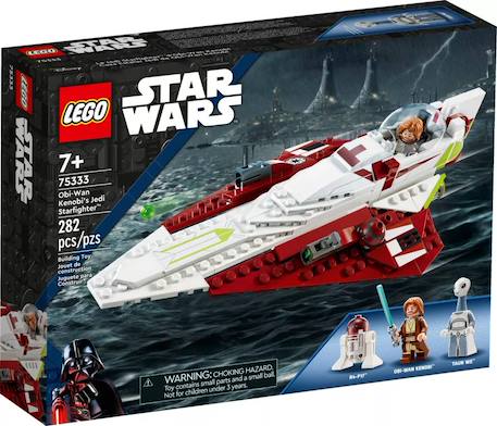 Lego star wars - le chasseur jedi d'obi-wan kenobi - 75333 Multicolore 1 - vertbaudet enfant 