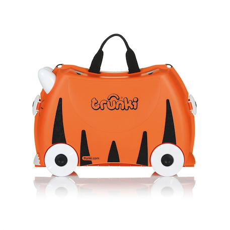 Valise Trunki ride on - Bagage cabine - Tigre Orange 1 - vertbaudet enfant 